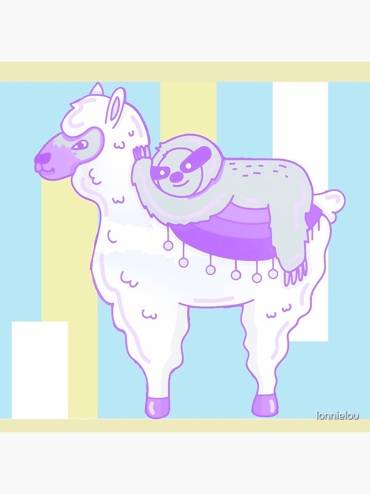 Alpaca & Sloth Best Friends by lonnielou