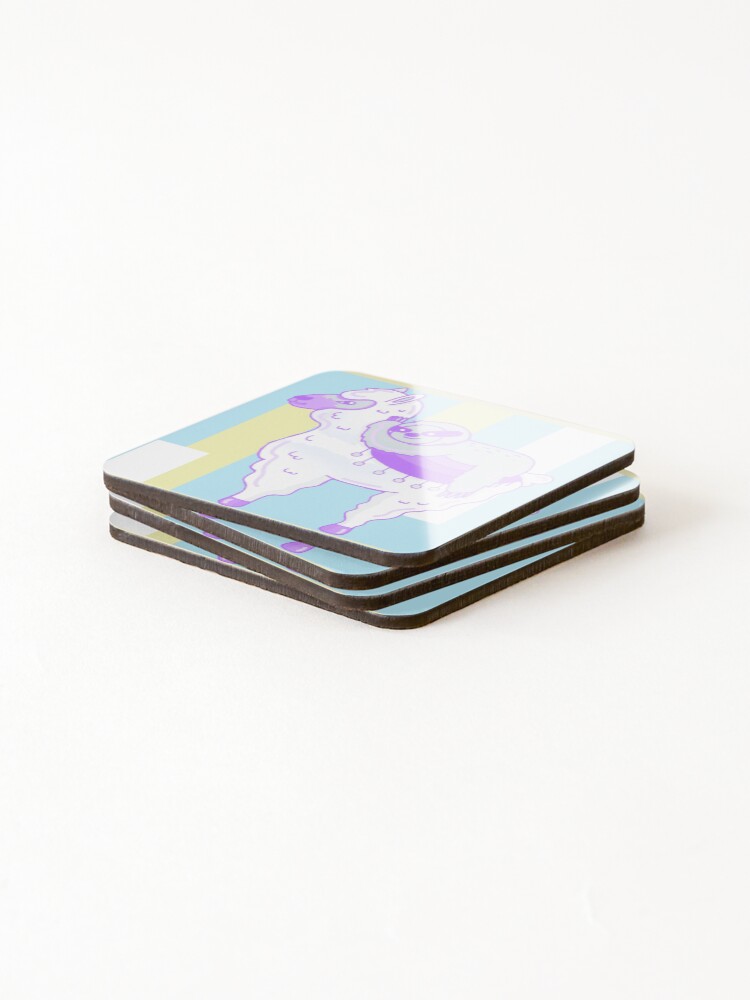 Alternate view of Alpaca & Sloth Best Friends Coasters (Set of 4)