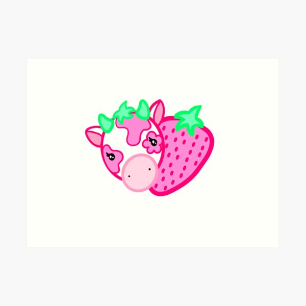 Item preview, Strawberry cow designed and sold by Aliwitchcraft.