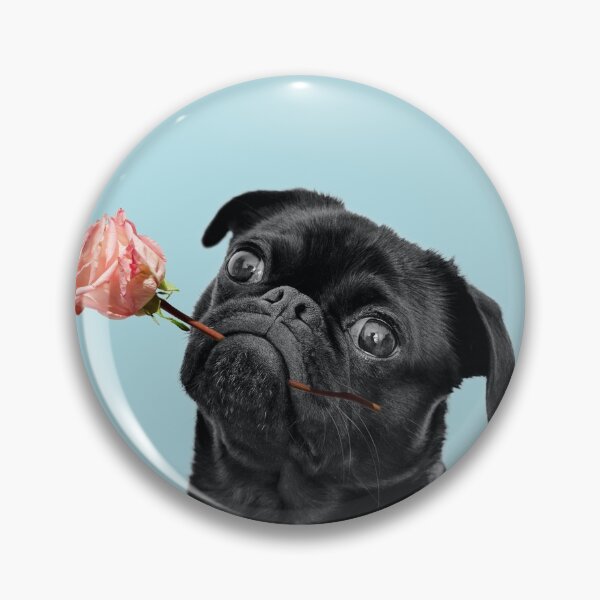 Item preview, Sweet pug in blue designed and sold by ESCAPZ.
