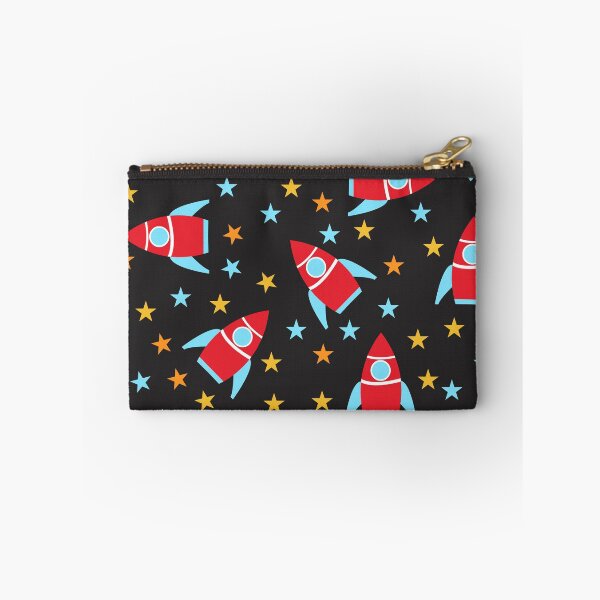 Item preview, Red and Blue Space Rockets Design designed and sold by shadowbright.
