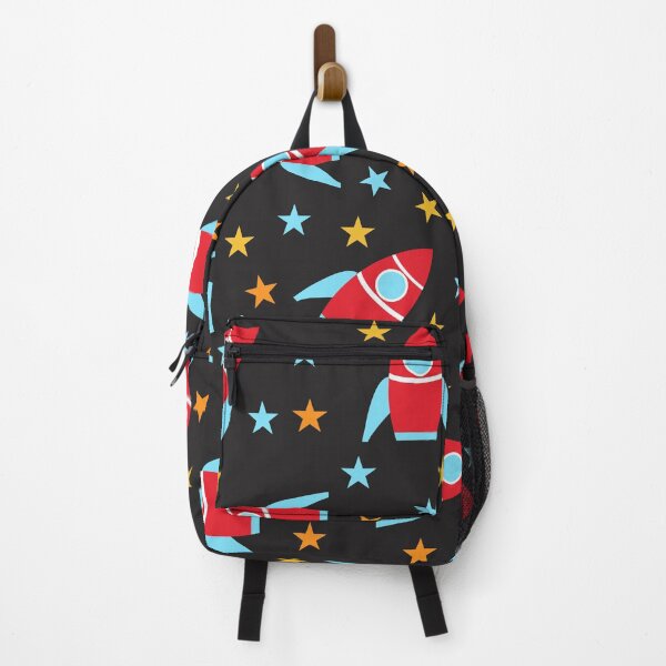 Item preview, Red and Blue Space Rockets Design designed and sold by shadowbright.
