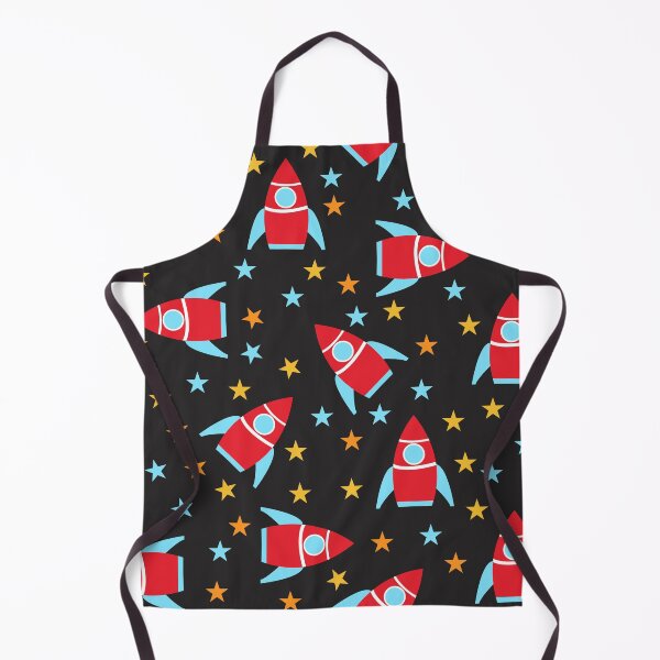 Item preview, Red and Blue Space Rockets Design designed and sold by shadowbright.