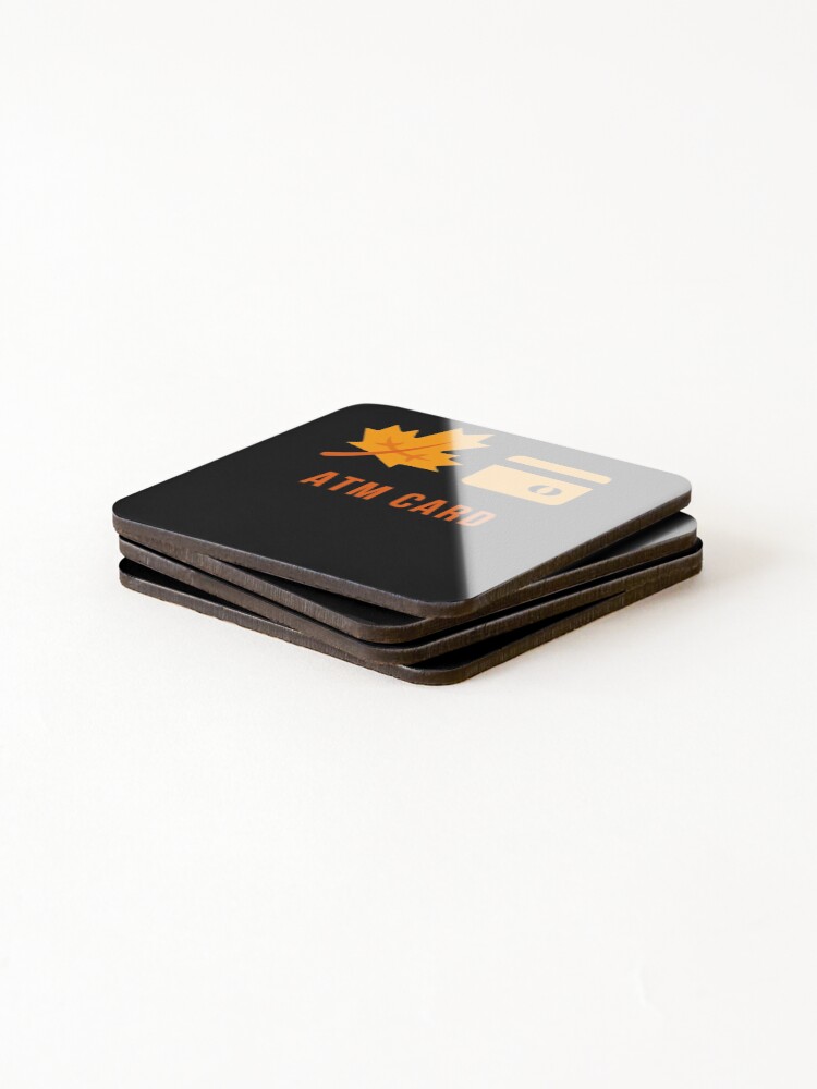Thumbnail 4 of 5, Coasters (Set of 4), Atm Card designed and sold by somebasic.