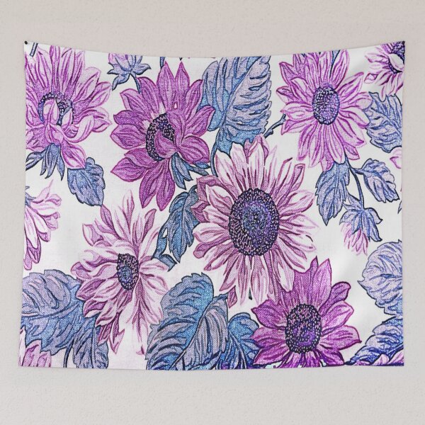 Item preview, Purple pastel flowers designed and sold by jolly3434.