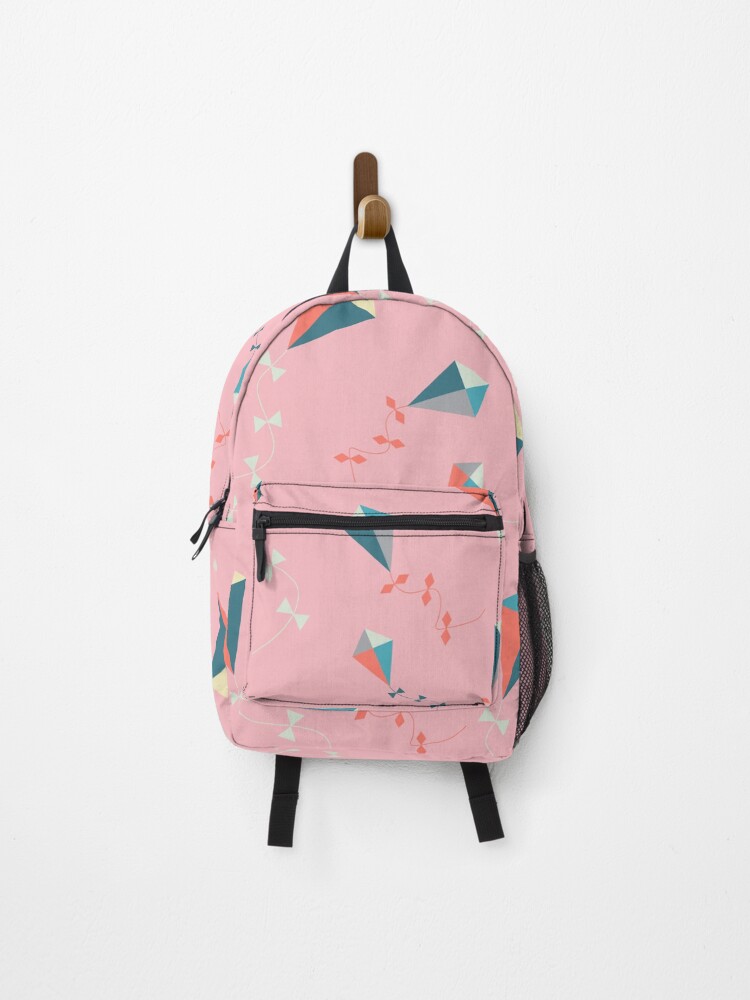 Thumbnail 1 of 3, Backpack, Pink Kites Design designed and sold by shadowbright.