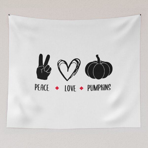 Item preview, peace love pumpkin (black) designed and sold by AdelDa19.