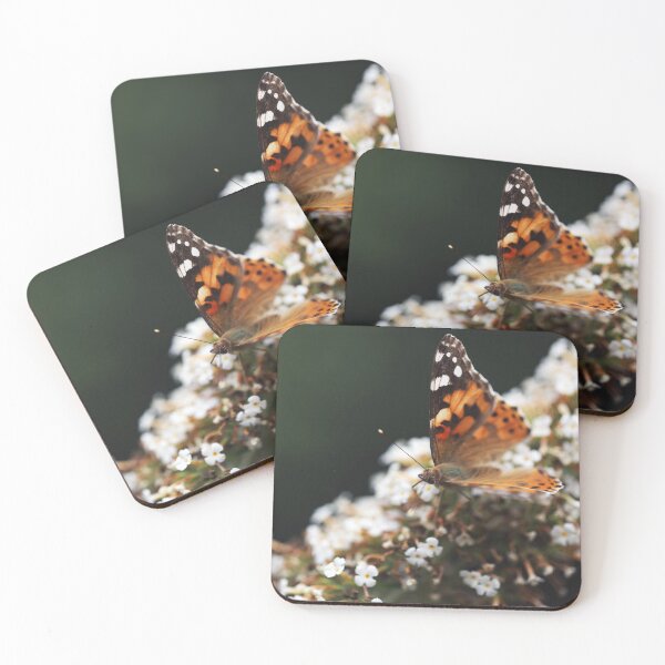 Item preview, Painted Lady Butterfly sitting on a Butterfly-bush designed and sold by KimVanG.