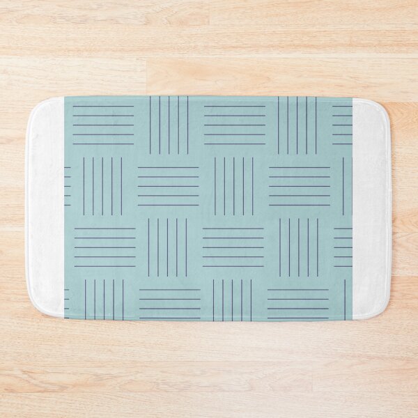 Item preview, Duck Egg Blue with Purple Geometric Line Design designed and sold by shadowbright.