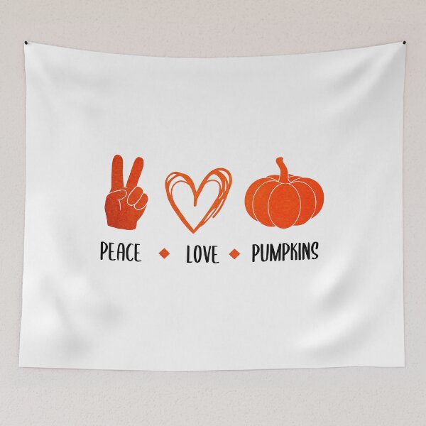 Item preview, peace love pumpkin (orange) designed and sold by AdelDa19.