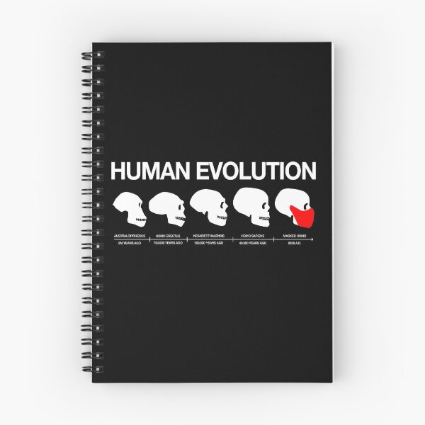 Item preview, Funny evolution of man from Australopithecus to Masked Homo 2020 designed and sold by cinemadnesshirt.