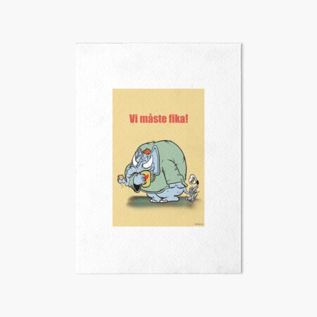 Vi måste fika snart Art Board Print