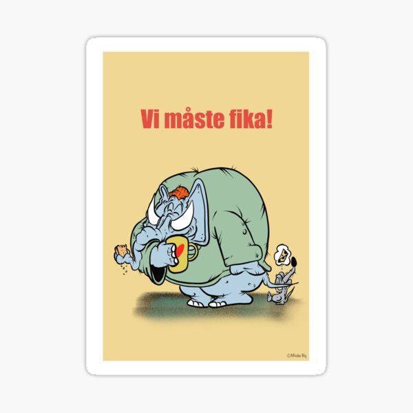 Vi måste fika snart Sticker