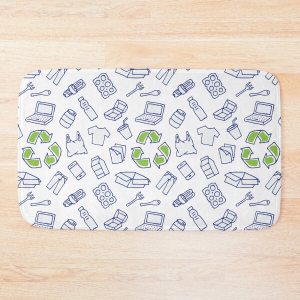 Item preview, Recyclable things hand drawn pattern designed and sold by AleksOrel.