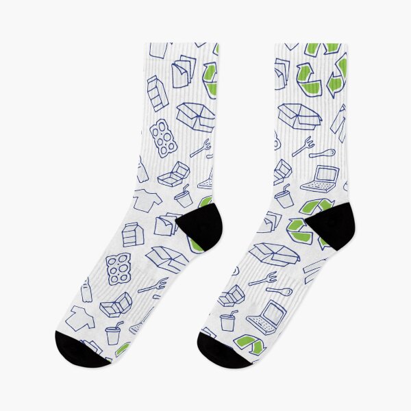 Item preview, Recyclable things hand drawn pattern designed and sold by AleksOrel.