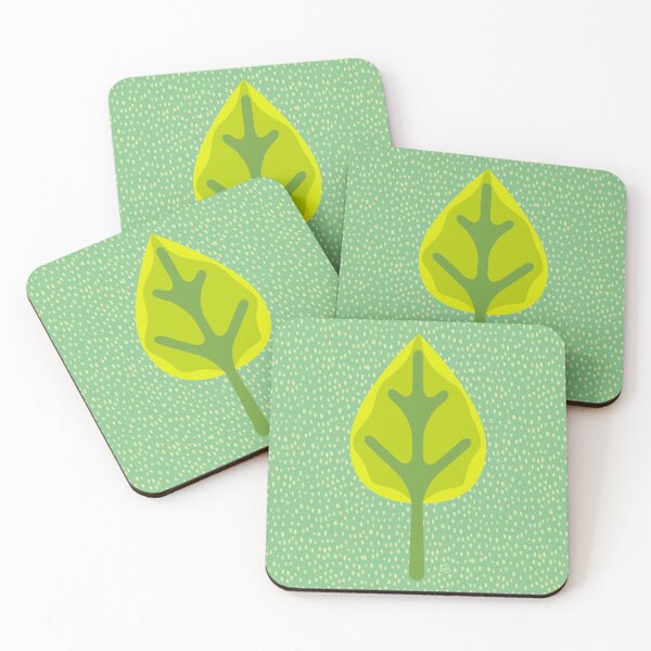 Item preview, New Spring Leaves & Minty Rain (pattern) designed and sold by PaisleyMcNoodle.