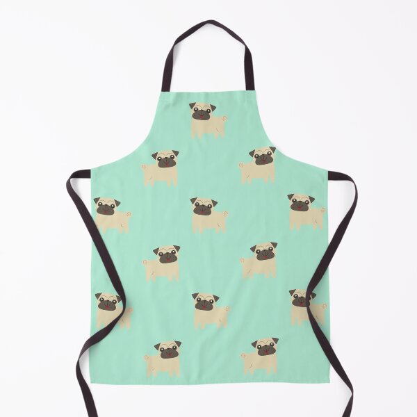Item preview, Minty Fresh Pug Pattern designed and sold by ShaggyDogg.