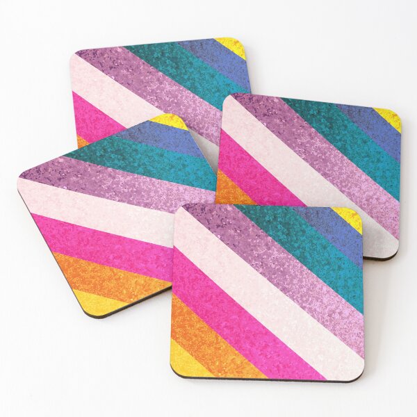 Item preview, Rainbow stripes with glitter  designed and sold by Urvashi Patel.