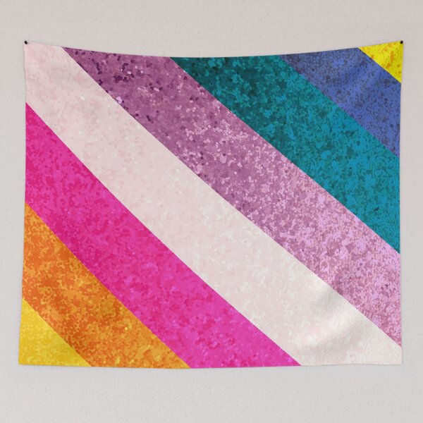 Item preview, Rainbow stripes with glitter  designed and sold by Urvashi Patel.