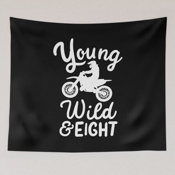 Item preview, 8th Birthday Young Wild & Eight Gift for Turning 8 designed and sold by haselshirt.
