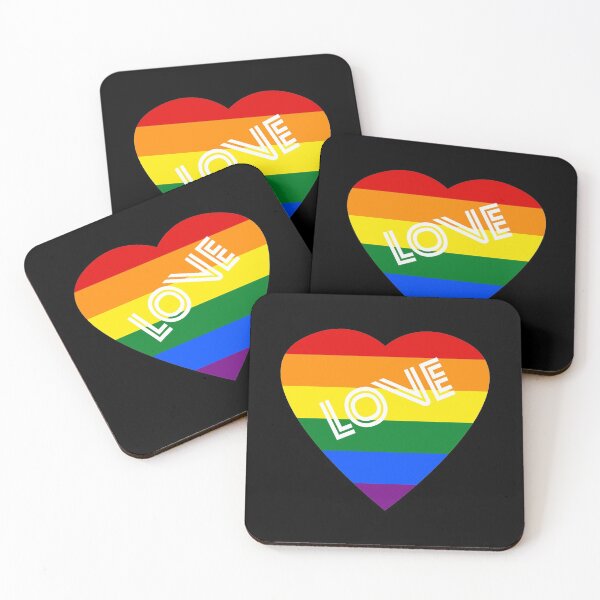 Item preview, Heart in rainbow colors Love LGBT Rainbow love designed and sold by GeogDesigns.
