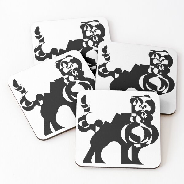 Item preview,  Feline - Geometric Lion - Geometric Tiger - Big Cat - Black and white - geometric   designed and sold by BDLVandFriends.