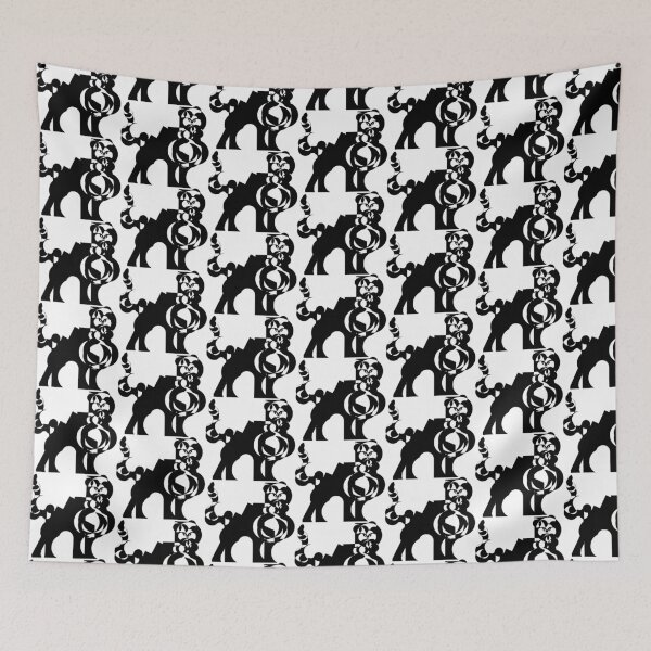 Item preview,  Feline - Geometric Lion - Geometric Tiger - Big Cat - Black and white - geometric   designed and sold by BDLVandFriends.