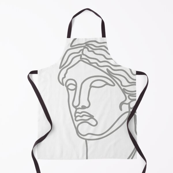 Item preview, Greek Face in single line style designed and sold by EyeMFlatBoard.