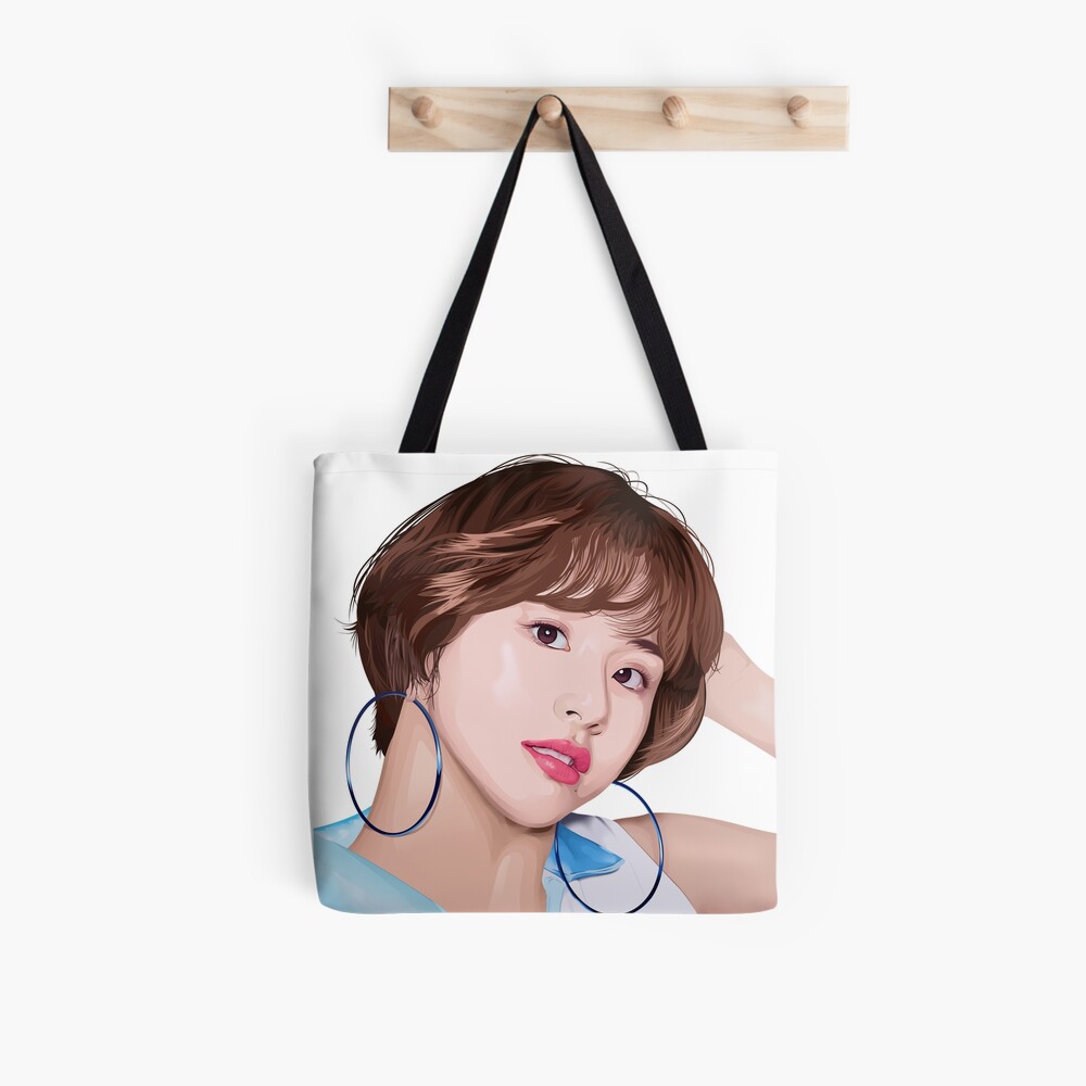 Twice Chaeyoung Fanart Tote Bag For Sale By Zelledesigns Redbubble