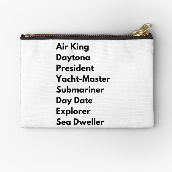 Rolex watch list Zipper Pouch