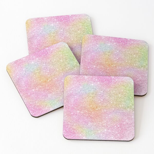 Item preview, Girly glitter ombre pastel pink iridescent holographic designed and sold by GirlyTrend.