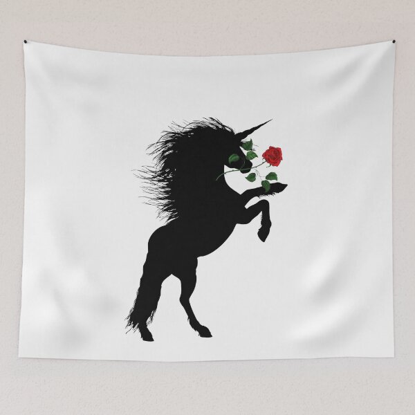Item preview, Black elegant unicorn designed and sold by OneTimeEngineer.