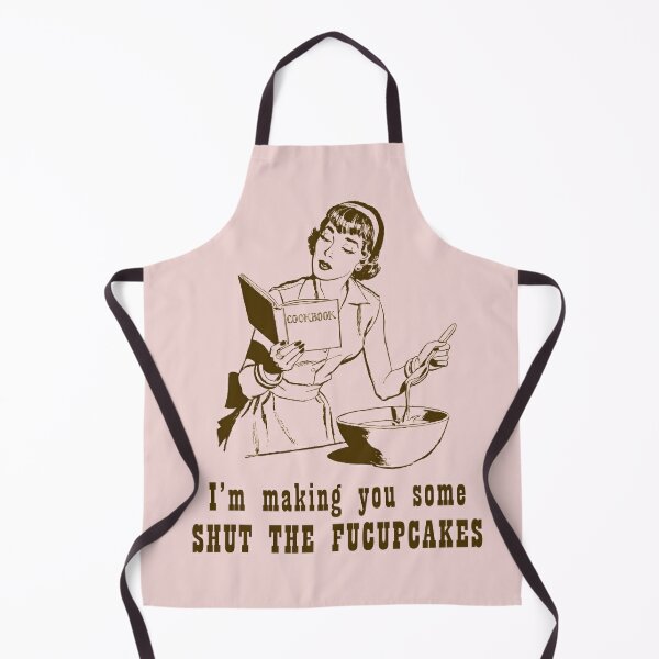 Funny Apron Gift for Mom, SLUTS Sassy Ladies Kitchen Cooking Present for  Women