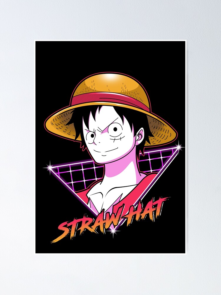 "Straw Hat Luffy" Poster by RandomApparel Redbubble