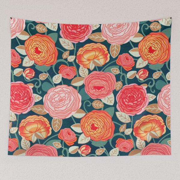 Item preview, Vintage Climbing Rosa Vines designed and sold by TigaTiga.