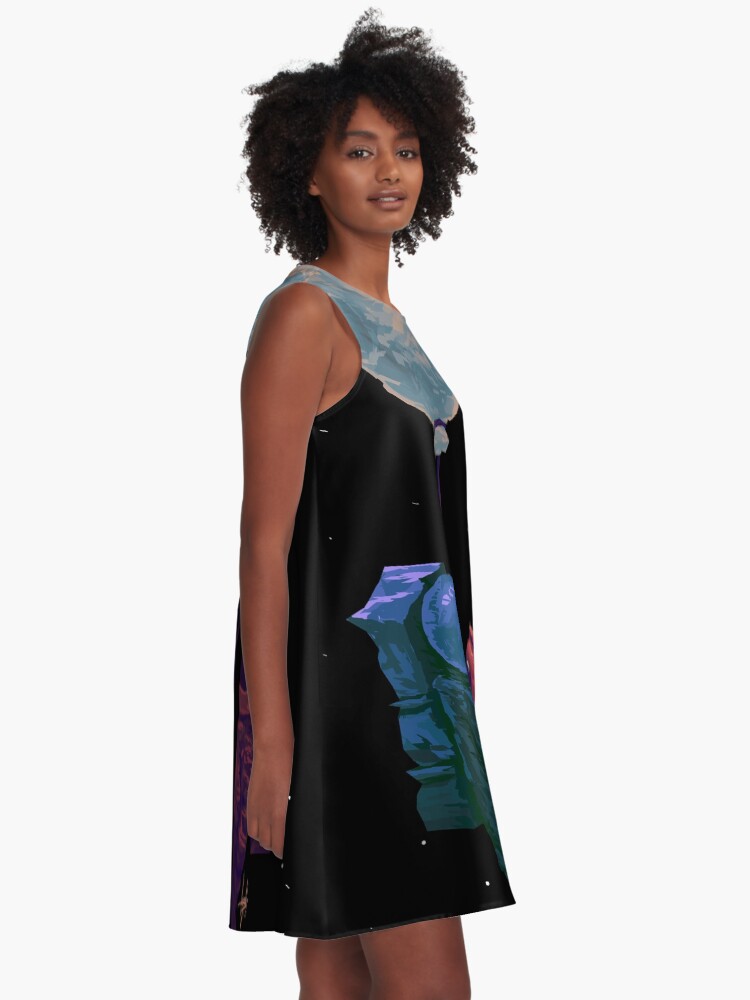 Vista alternativa de Vestido acampanado I'd give you the moon...