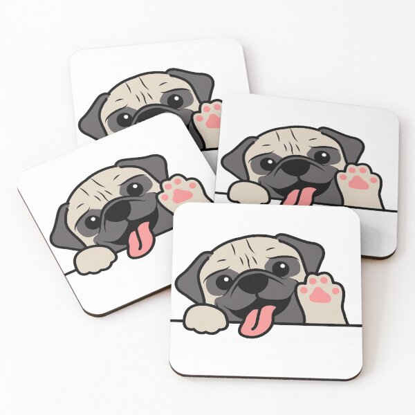 Item preview, cute, happy and pretty pug dog  designed and sold by Erikashop.