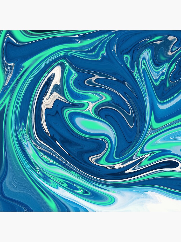 Liquid Paint Blue by QuirkyClock