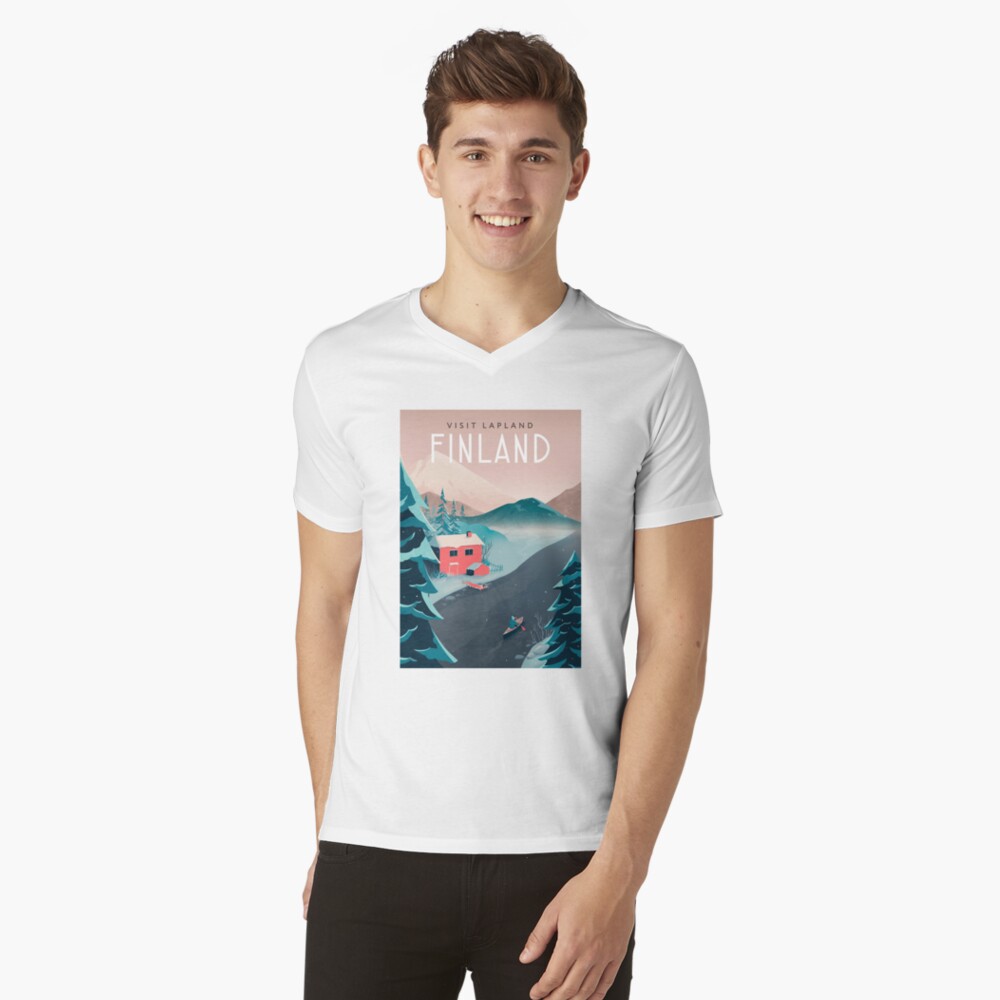Item preview, V-Neck T-Shirt designed and sold by anniko-story.