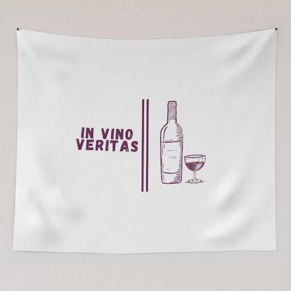 Item preview, in vino veritas designed and sold by FedoraDesign.