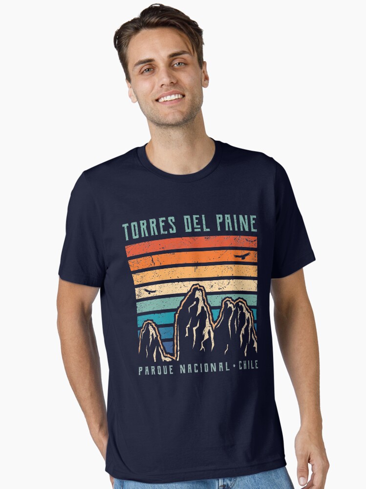 Torres Del Paine T Shirt Retro Chile Mountain Hiking T-Shirt Torres Del Paine T Shirt Retro Chile Mountain Hiking T-Shirt