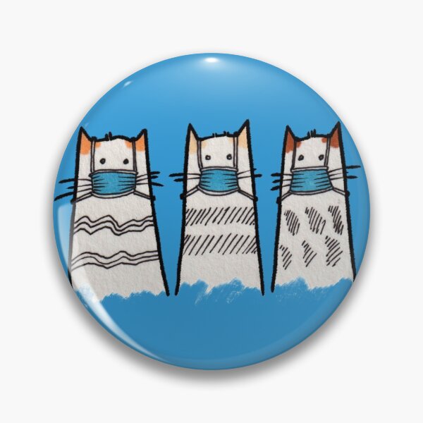 Item preview, Three Masked Cats designed and sold by Michael Walker-Toye Illustrations.