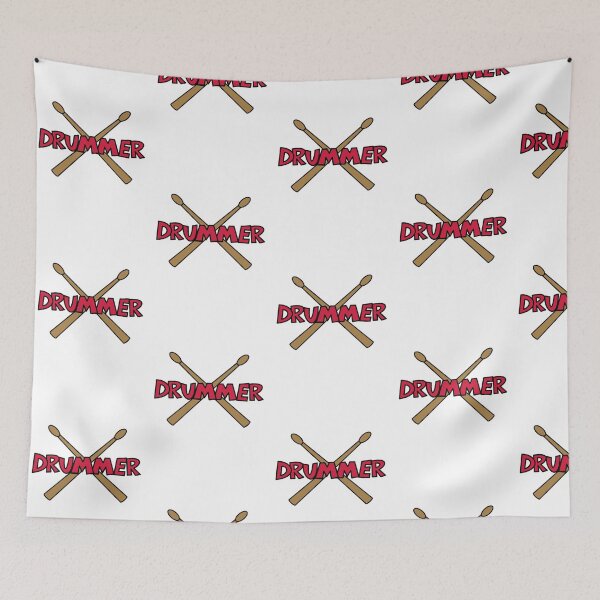 Item preview, Drummer with crossed Drumsticks designed and sold by chrisbears.