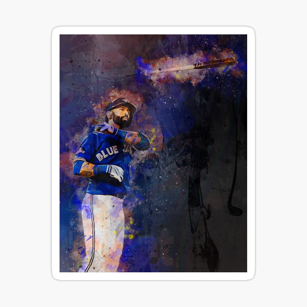 Jose Bautista Bat Flip Poster Toronto Blue Jays Baseball Painting