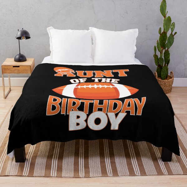 Item preview, Aunt Of The Birthday Boy American Football Kid Party print designed and sold by Grabitees.
