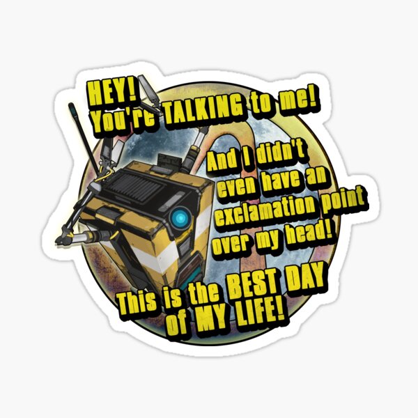Vista previa del artículo con la obra «Borderlands Happy Claptrap», diseñado y vendido por MoreLikeIt.