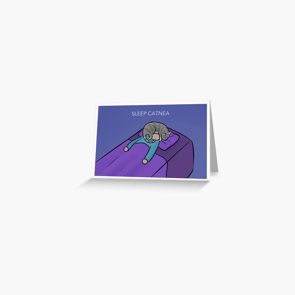 Sleep Catnea Greeting Card