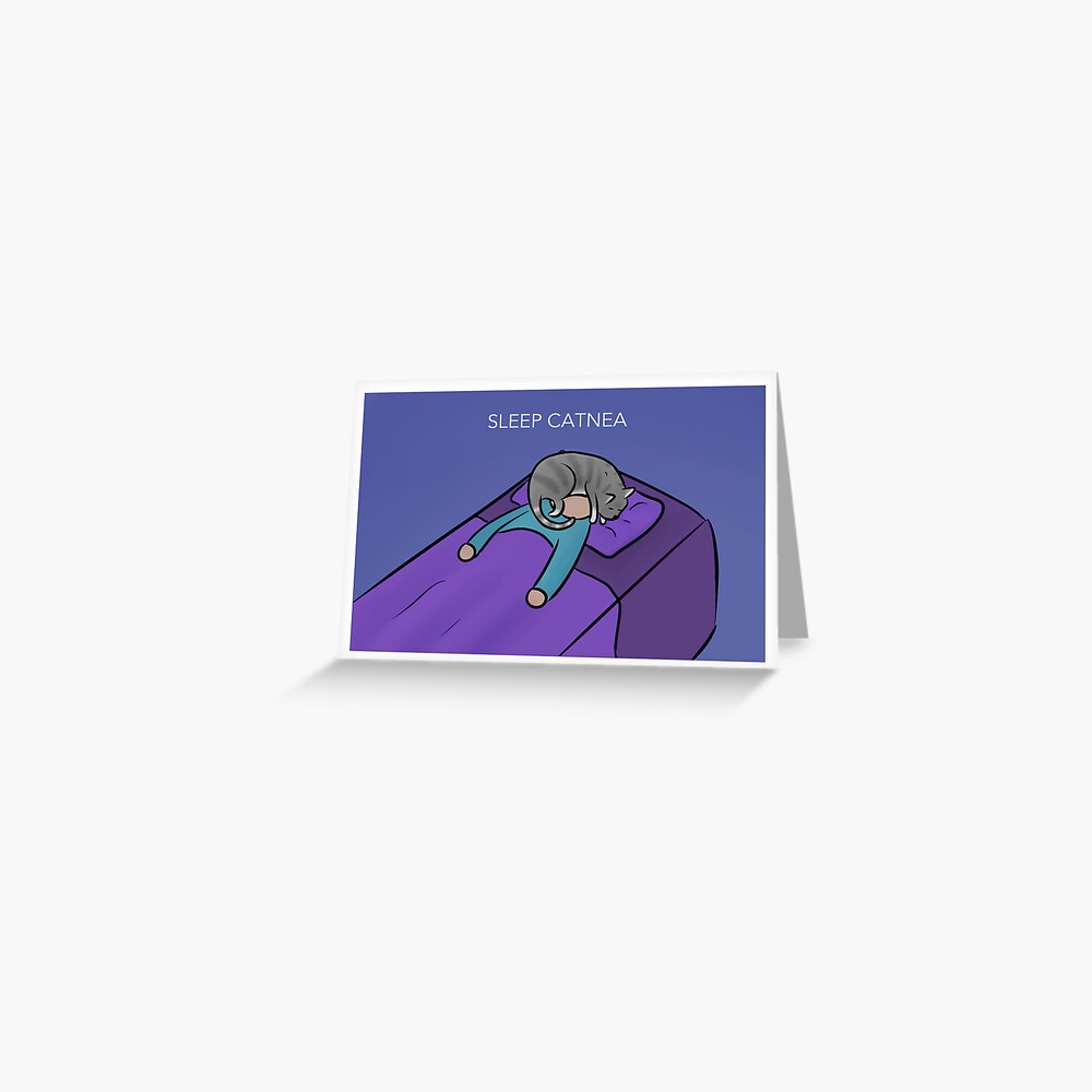 Sleep Catnea Greeting Card