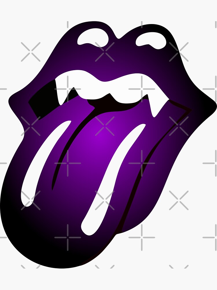 Halloween Purple Tongue Sticker by carlarmes