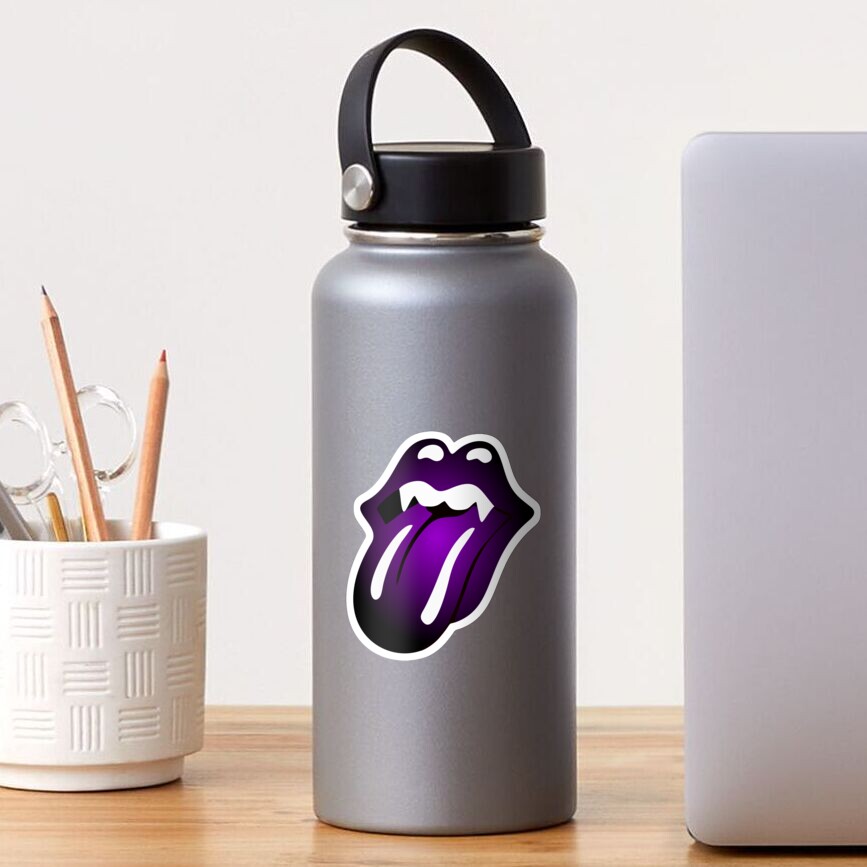 Halloween Purple Tongue Sticker Sticker